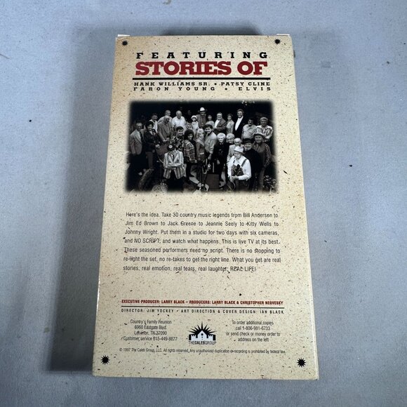 Stories From The Golden Age Of Country Music VHS Hank Williams Sr Elvis - Picture 2 of 3
